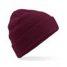 Organic cotton winter hat - mod. B50:Burgundy, 100% cotton, One Size